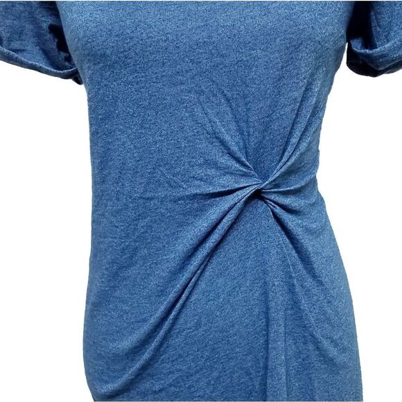 ANTHROPOLOGIE Holding Horses Blue Twisted Dress S - Picture 4 of 10
